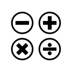 Plus And Minus icon vector symbol illustration