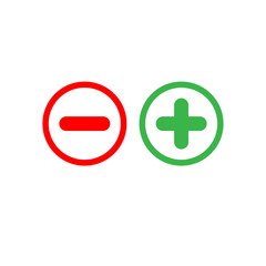 Plus And Minus icon vector symbol illustration