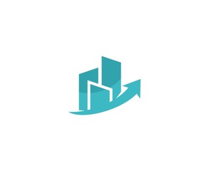 Building arrow city logo 