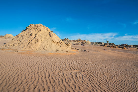 UNESCO World Heritage Mungo National Park, part of the Willandra Lakes Region, Victoria, Australia
