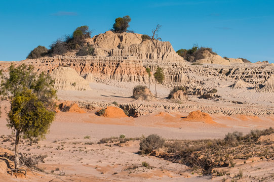 UNESCO World Heritage Mungo National Park, part of the Willandra Lakes Region, Victoria, Australia