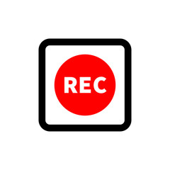 Recording camera icon vector illustration