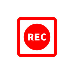Recording camera icon vector illustration