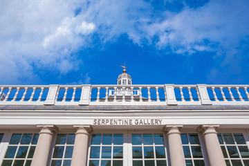 The Serpentine Galleries at Kensington Gardens in London, UK