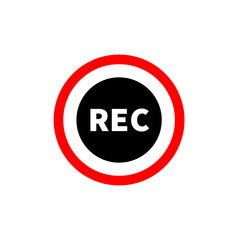 Recording camera icon vector illustration