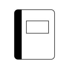 textbook school supply isolated icon