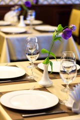 Closeup of Restaurant Tables