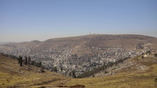 Mitzpe Yosef - Joseph's Lookout. palestinian City of Nablus in West Bank - Samaria