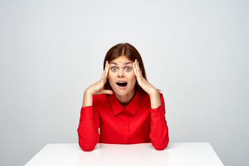 young woman with headache