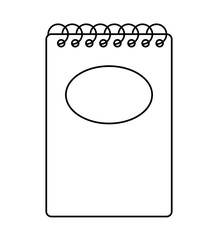 note book school supply isolated icon