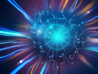 Astrology and alchemy sign background illustration