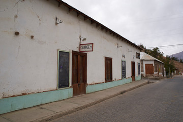 Urban environment, street, squares and churches of the various locations that make up the Elqui Valley, Chile