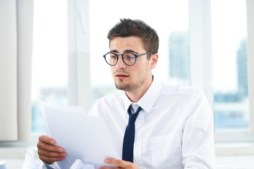 Fototapeta premium portrait of a businessman in his office