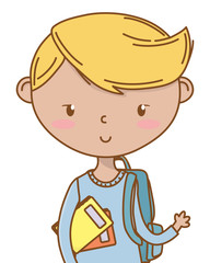 Teenager boy cartoon design vector illustrator