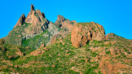 Fototapeta premium Peak of Mount Tetakawi, Iconic Landmark of San Carlos, Mexico