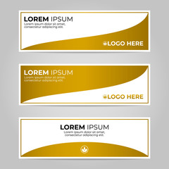 Banner template web design, modern geometric design