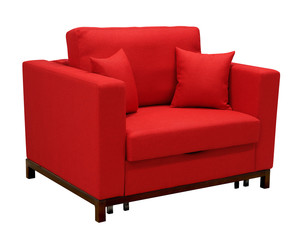 Armchair isolated on white background. Including clipping path