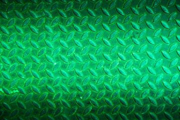 Green metal non slip surface background.