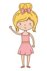 Teenager girl cartoon design vector illustrator