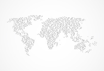 Global network connection. World map point and line composition concept of global business. Vector Illustration