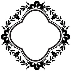 Set of card with beautiful wreath frame, wallpaper modern. Vector