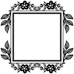 Set of card with beautiful wreath frame, wallpaper modern. Vector