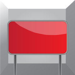 Board ground metallic pole empty panel plank colorful backgound attached Business Empty template for Layout for invitation greeting card promotion poster voucher