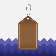 Empty tag blank space colorful background label rectangle attached string Design business concept Empty copy text for Web banners promotional material mock up template