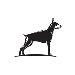 dog silhouette vector illustration