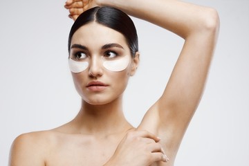 beautiful woman bare shoulders health spa treatments