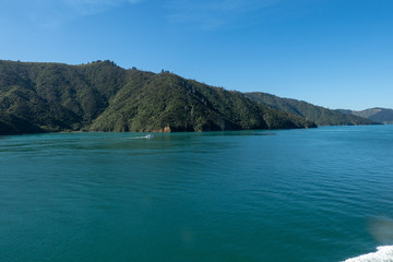 Stunning Marlborough Sounds landscape scenery in New Zealand