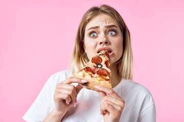 woman eating cake