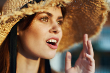 portrait of young woman in a hat