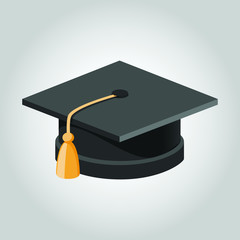 Graduation cap vector illustration