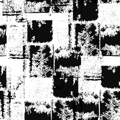 Grunge background black and white vector seamless.