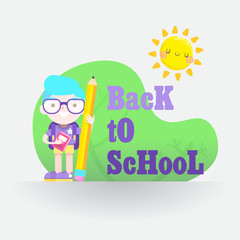 Back to School vector Illustration