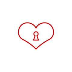 Heart icon graphic design template vector illustration
