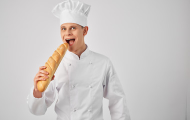 chef with knife and fork