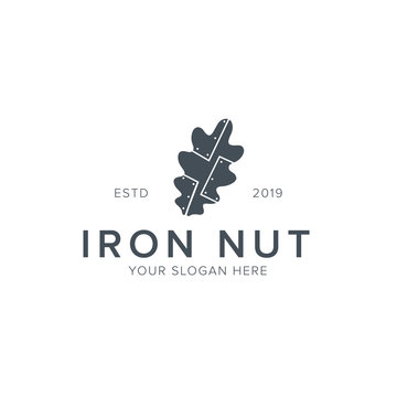 iron oak logo design