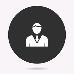 Assistance - vector icon. Illustration isolated. Simple pictogram.