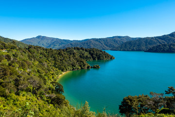 Fototapeta premium Stunning Marlborough Sounds landscape scenery in New Zealand