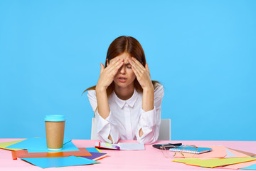 young woman in office