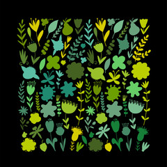 Obraz premium Floral frame for your design