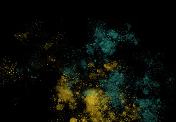 Abstract watercolor brush spatter bot digital art painting soft focus for texture background