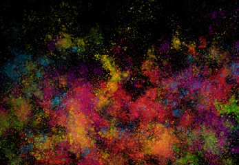 Abstract watercolor brush spatter bot digital art painting soft focus for texture background