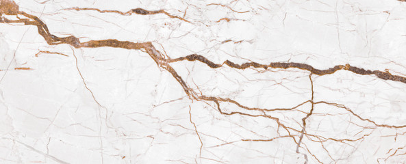 White marble with brown curve veins texture background for interior-exterior home decoration and ceramic surface. - 278874019