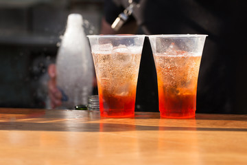 Cocktails close up