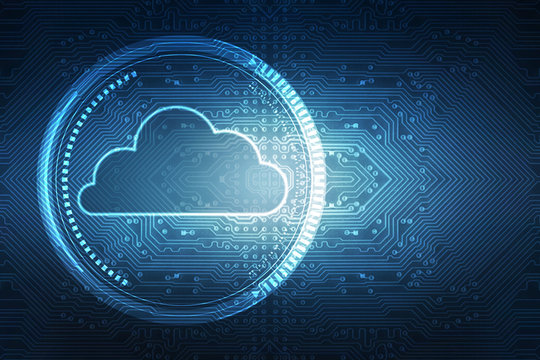 2d rendering Cloud online storage icons with WiFi
