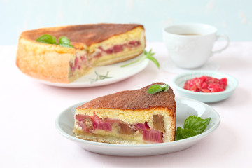 Rhabarber-Rahm-Kuchen