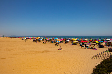 beach in Spain in Mediterranean sea from Spain